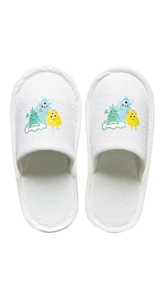 Тапочки дитячі махра закриті Happy Monster 5 мм EVA 22,5*9,5 см LV-00016889 фото