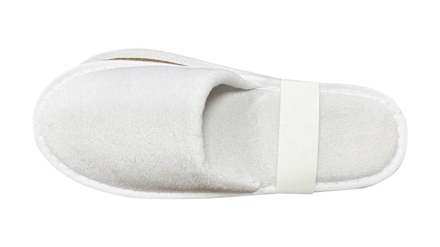 Тапочки готельні закриті, полівелюр 180, п.Корок 3мм. 30*12см. LV-00016745 фото
